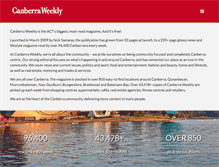 Tablet Screenshot of canberraweekly.com.au